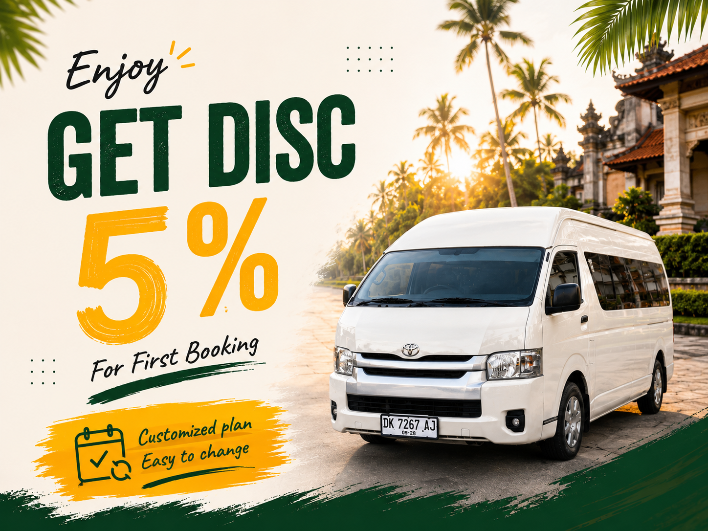 bali private car driver hire - van hi ace