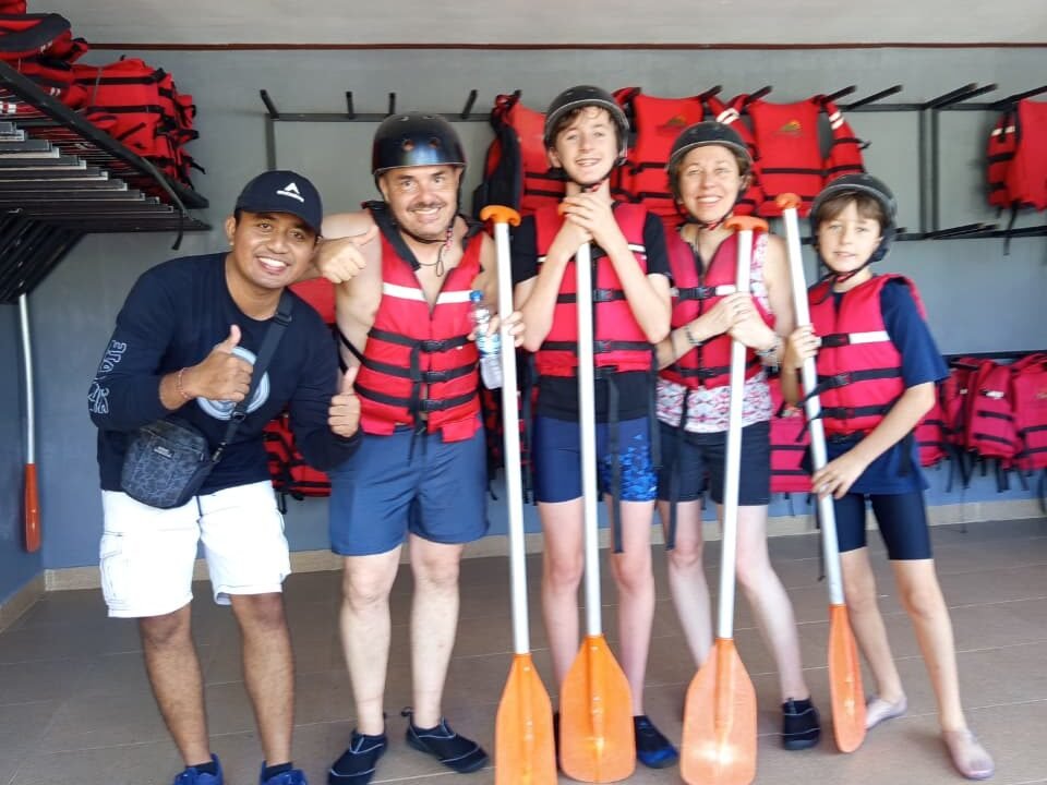 Bali Private Driver Planned Ubud Rafting & Mt Batur for Kids